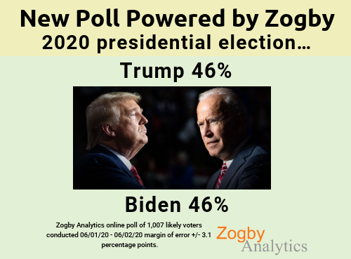 Zogby Poll Devastating for Biden