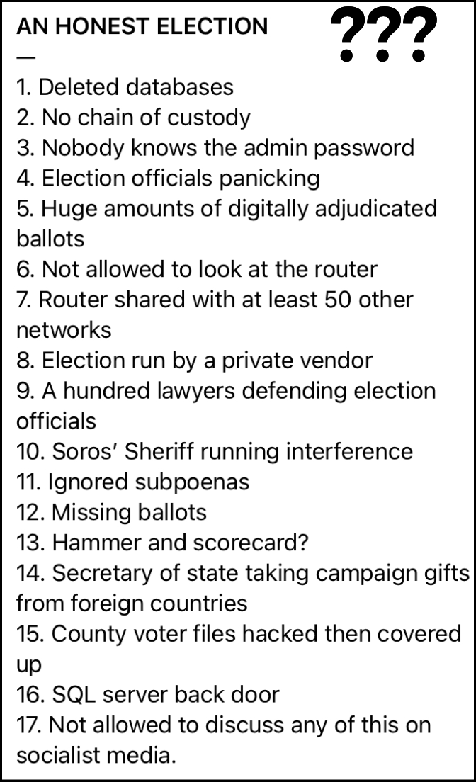 Election Fraud Rampant 